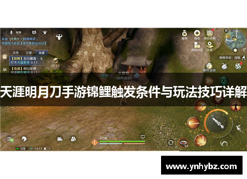 天涯明月刀手游锦鲤触发条件与玩法技巧详解